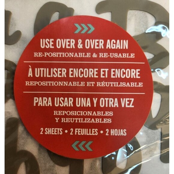 Hazle and Ruby Mask Peel Away Stencil Set Chevron and Alphabet Designs For Craft - Picture 10 of 12